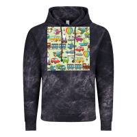 Cloud Black Planes, Trains, and Automobiles pattern Chiffon Top Vintage Hoodie - minhPixels