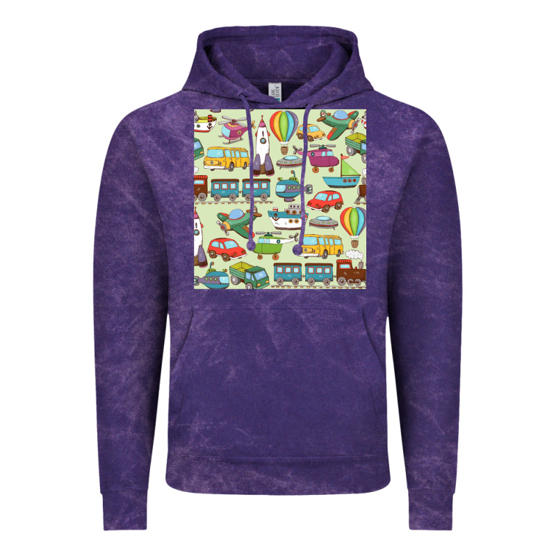 Planes, Trains, And Automobiles Pattern Chiffon Top Vintage Hoodie by minhPixels | Teevron