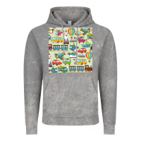 Cloud Rock Planes, Trains, and Automobiles pattern Chiffon Top Vintage Hoodie - minhPixels