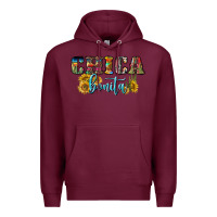Burgundy chica bonita Premium Hoodie - BundleAndBundleShop