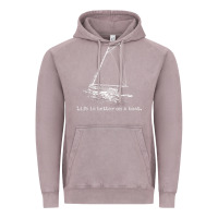 Vintage Zinc Life Is Better On A Boat Sailboat Sketch Cool Sailing Gifts Vintage Hoodie - minhPixels