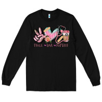 Black peace love nursing Long Sleeve Tee - CowGirlArtShop