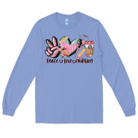 Colony Blue peace love nursing Long Sleeve Tee - CowGirlArtShop