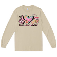 Mushroom peace love nursing Long Sleeve Tee - CowGirlArtShop