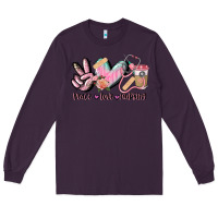 Plum peace love nursing Long Sleeve Tee - CowGirlArtShop