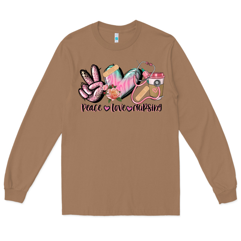 Peace Love Nursing Long Sleeve Tee by CowGirlArtShop | Teevron