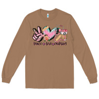 Toasted Coconut peace love nursing Long Sleeve Tee - CowGirlArtShop