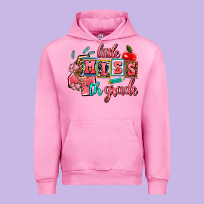 Little Miss 4 Th Grade Urban Hoodie Designed By Adodesignshop