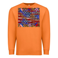 Carrot American flag and star leopard Premium Sweatshirt - Artiststas