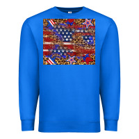 True Royal American flag and star leopard Premium Sweatshirt - Artiststas