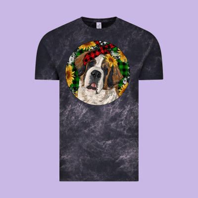 Christmas St. Bernard Vintage Tee Designed By Ranaportraitstore