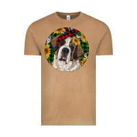 Vintage Camel Christmas St. Bernard Vintage Tee - RanaPortraitStore