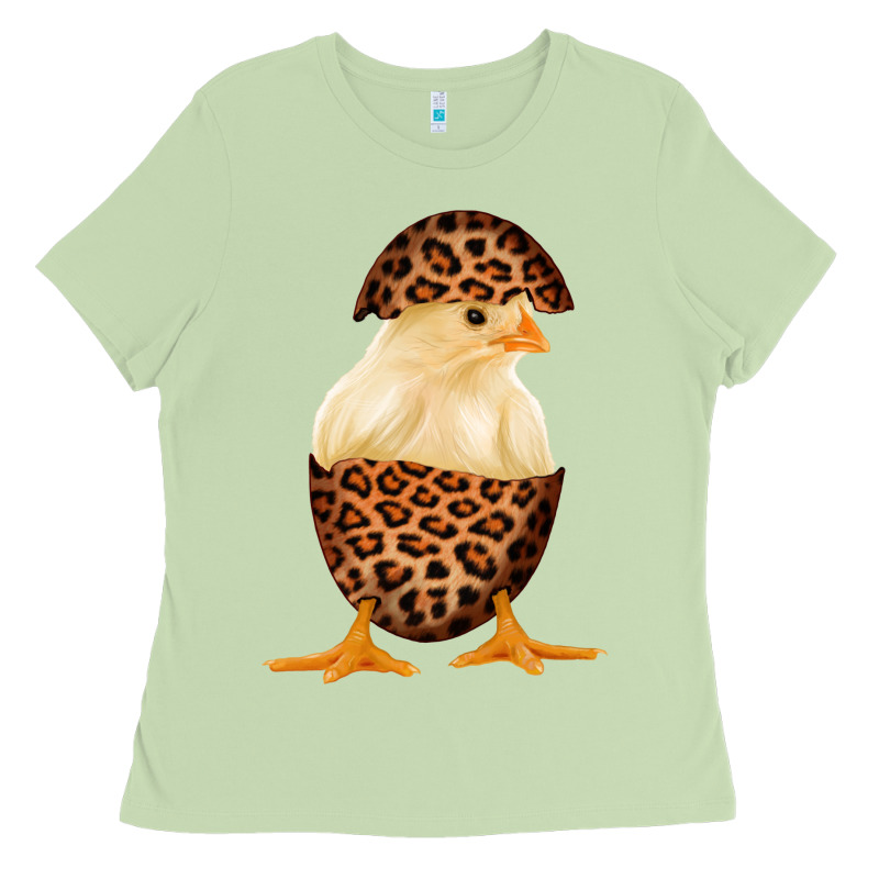 Chick With Leopard Eggshell Ladies Tee by Bettercallsaul | Teevron