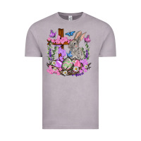 Vintage Zinc Easter eggs and Bunny with Cross Easter Day Vintage Tee - HowdyJamesFarm