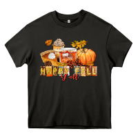 Asphalt happy fall y'all Heavy Core Tee - LillyAllenDesigns