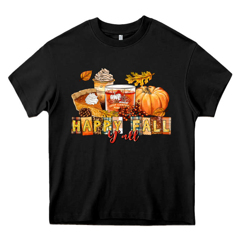 Happy Fall Y'all Heavy Core Tee by LillyAllenDesigns | Teevron