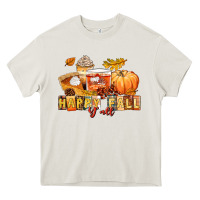 Cream happy fall y'all Heavy Core Tee - LillyAllenDesigns