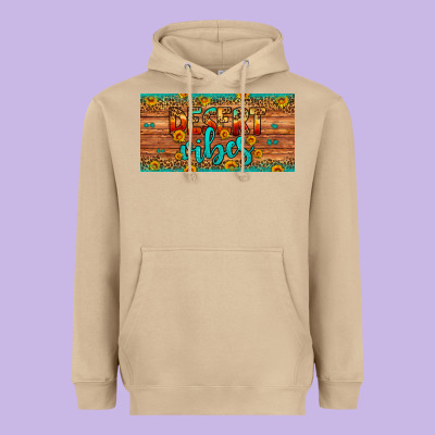 Desert Vibes License Plate Heavyweight Hoodie Designed By Artiststas