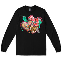 Black nurse hearts Long Sleeve Tee - CowGirlArtShop