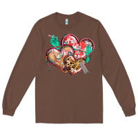 Chestnut nurse hearts Long Sleeve Tee - CowGirlArtShop