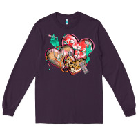 Plum nurse hearts Long Sleeve Tee - CowGirlArtShop