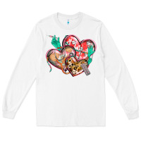 White nurse hearts Long Sleeve Tee - CowGirlArtShop
