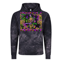 Cloud Black mardi gras fleur de lis Vintage Hoodie - CowGirlArtShop