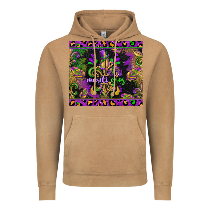 Mardi Gras Fleur De Lis Vintage Hoodie by CowGirlArtShop | Teevron