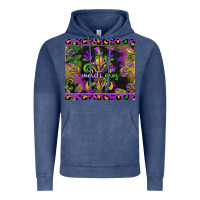 Vintage Denim mardi gras fleur de lis Vintage Hoodie - CowGirlArtShop