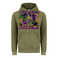 Vintage Olive mardi gras fleur de lis Vintage Hoodie - CowGirlArtShop