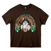 Chocolate Brown simmental  rainbow Heavy Core Tee - JahusDesignShop