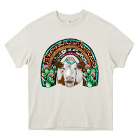 Cream simmental  rainbow Heavy Core Tee - JahusDesignShop