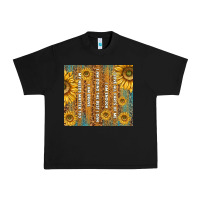 Black self reminders with sunflowers Urban Heavy Tee - TumblerDesignByShophia