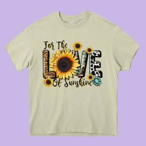 For The Love Of Sunshine Heavy Core Tee Designed By Lillyallendesigns