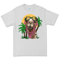Dove Grey camel with oasis Premium Tee - BarkalooDesign