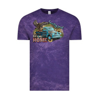 Cloud Purple Truck USA country road take me home 4th of july Vintage Tee - HowdyJamesFarm
