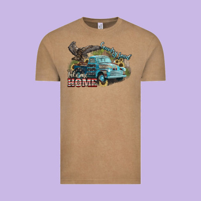 Truck Usa Country Road Take Me Home 4th Of July Vintage Tee Designed By Howdyjamesfarm