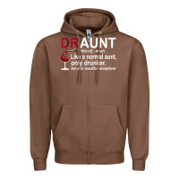 Chestnut Funny Drunk Aunt Definition DRAUNT Gift For Auntie Zipper Hoodie - minhPixels