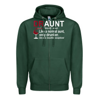 Sports Green Funny Drunk Aunt Definition DRAUNT Gift For Auntie Zipper Hoodie - minhPixels