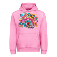 Fuchsia Pink school rainbow Urban Hoodie - AdoDesignShop