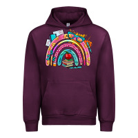 Mauve Wine school rainbow Urban Hoodie - AdoDesignShop