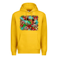 Lemon Christmas Plaid Turquoise Glitter Cowhide Premium Hoodie - FaDigitalArtStudio
