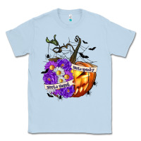 Dusty Blue Sorta Sweet Sorta Spooky Classic Tee - texasbilliewilder