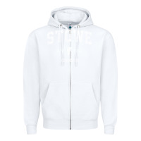 White Stowe Vermont Vt Vintage Athletic Sports Zipper Hoodie - minhPixels