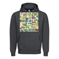 Smoke Planes, Trains, and Automobiles pattern Chiffon Top Zipper Hoodie - minhPixels