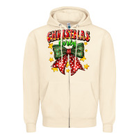 Sandshell festive holiday bow design Zipper Hoodie - CowhideDigitalArt