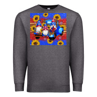 Charcoal Heather American flag gnomes truck sunflowers star leopard glitter Premium Sweatshirt - Artiststas