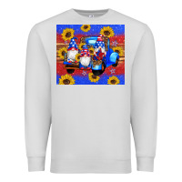 Dove Grey American flag gnomes truck sunflowers star leopard glitter Premium Sweatshirt - Artiststas