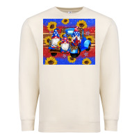 Sandshell American flag gnomes truck sunflowers star leopard glitter Premium Sweatshirt - Artiststas