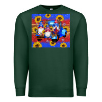 Sports Green American flag gnomes truck sunflowers star leopard glitter Premium Sweatshirt - Artiststas